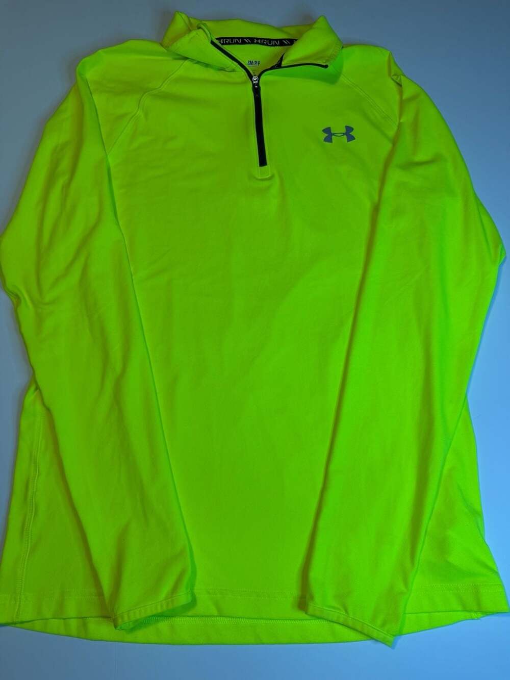 Under Armour Allseasongear 1/2 Zip Pullover Size S Neon Green